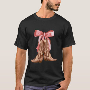 T-shirt Coquette Botte rose Boot Boots mignonne Graphisme 