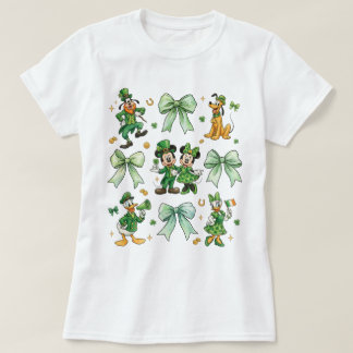 T-shirt Coquette Bow Mickey et ses amis Saint-Patrick