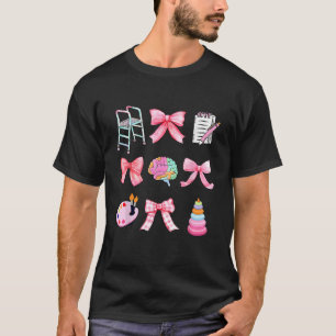 T-shirt Coquette Bow OT ergothérapie OT Équipe Femmes