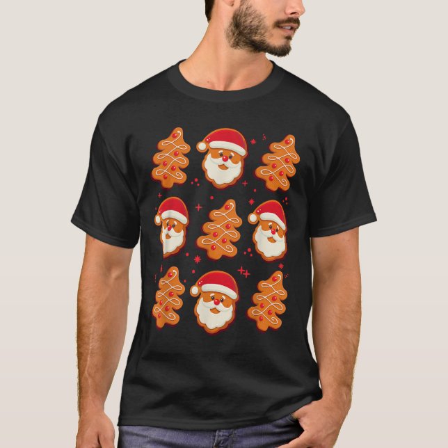 T-shirt Coquette Christmas Tree Cake Santa Claus Nk Christ (Devant)
