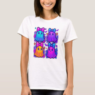 T-shirt Coquette Halloween iridescente