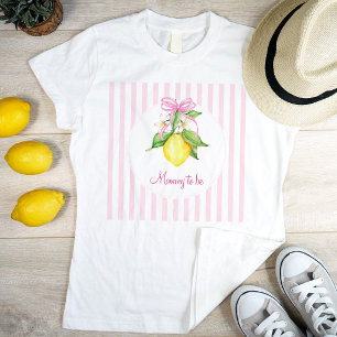 T-shirt Coquette Lemon Rose Maman à venir