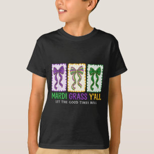 T-shirt Coquette Mardi Gras Laissez les bons temps rouler