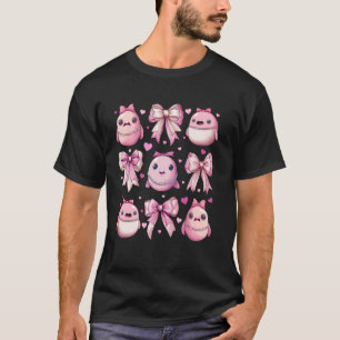 T-shirt Coquette Nœud Blobfish Poisson Drôle Ruban Rose Fi