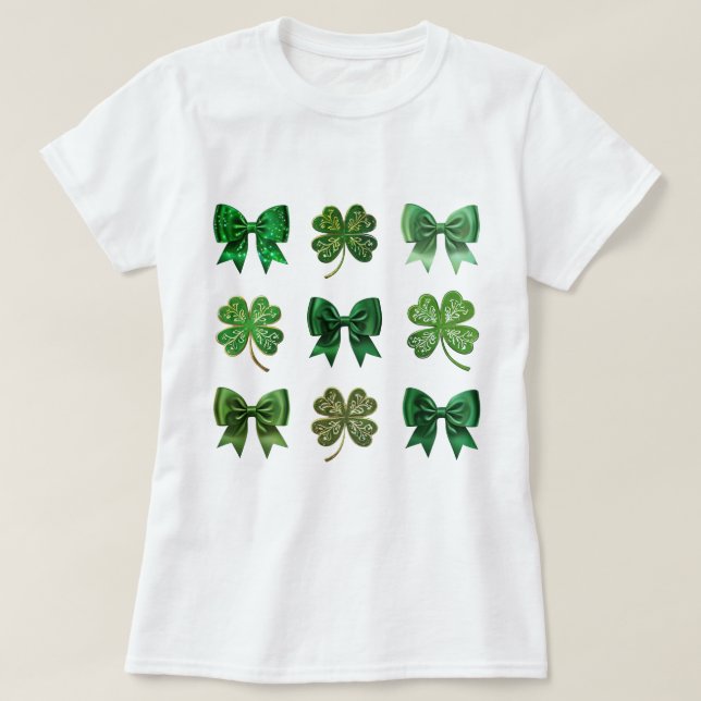T-shirt Coquette St. Patrick's Day Shirt (Design devant)