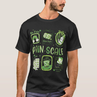 T-shirt Coquette Stamp Pain Scale Shamrock Trauma Nurse Pa