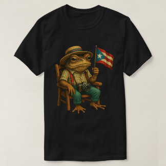 T-shirt Coqui Frog Puerto Rico Flag Boricua Pride Shirt