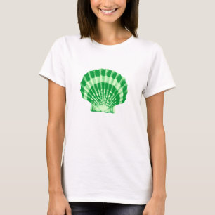 T-shirt Coquillage - émeraude et vert en bon état