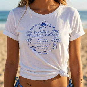 T-shirt Coquillages et Cloches de Mariage Fête de Filles à