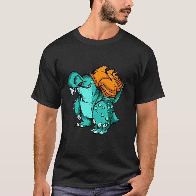 T-shirt Coquille de requin Rock Croc - Monster Mashup Coll (Devant)