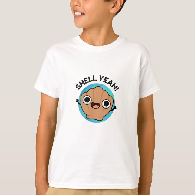 T-shirt Coquille Ouais Funny Seashell Pun (Devant)