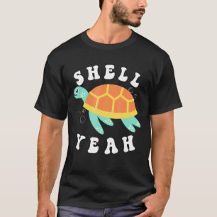 T-shirt Coquille Oui Turtle Sea Swim Ocean Bubbles Water A