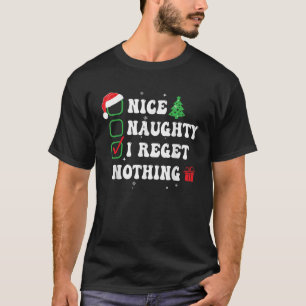 T-shirt Coquin Gentil Je Ne Regrette Rien Chapeau De Liste