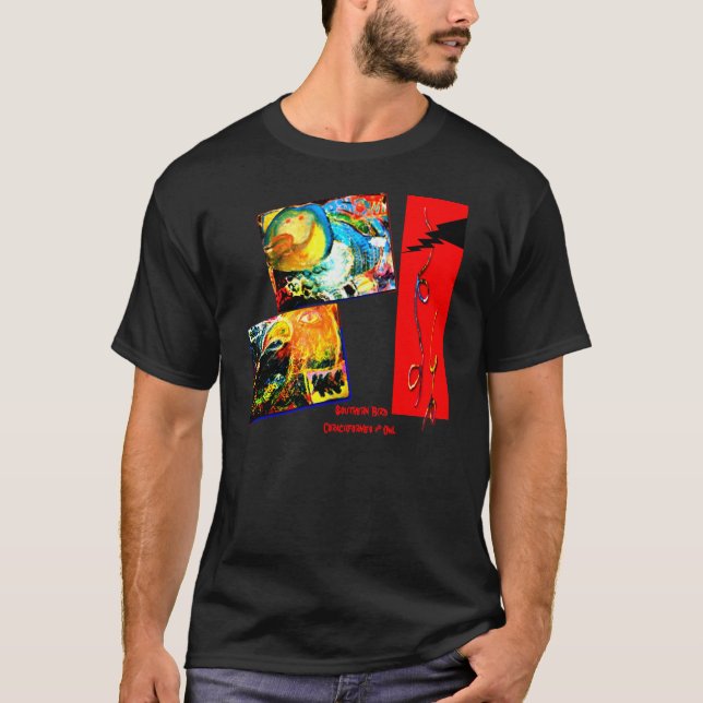T-shirt Coraciiformes et hibou (Devant)