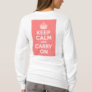T-shirt Corail Clair Garder Son Calme et Continuer