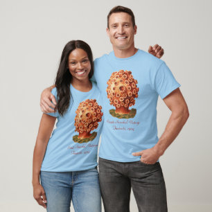T-shirt Corail Rouge de Ernst Haeckel Vie Naautique Marine