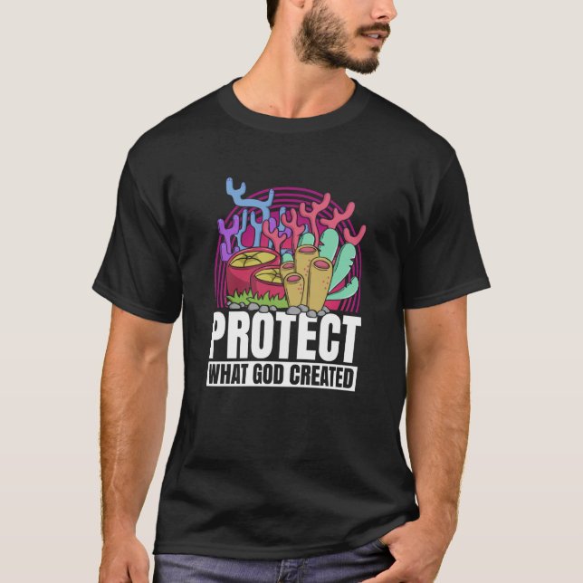T-shirt Coral Reefs Nature Snorkling Ocean Environment (Devant)