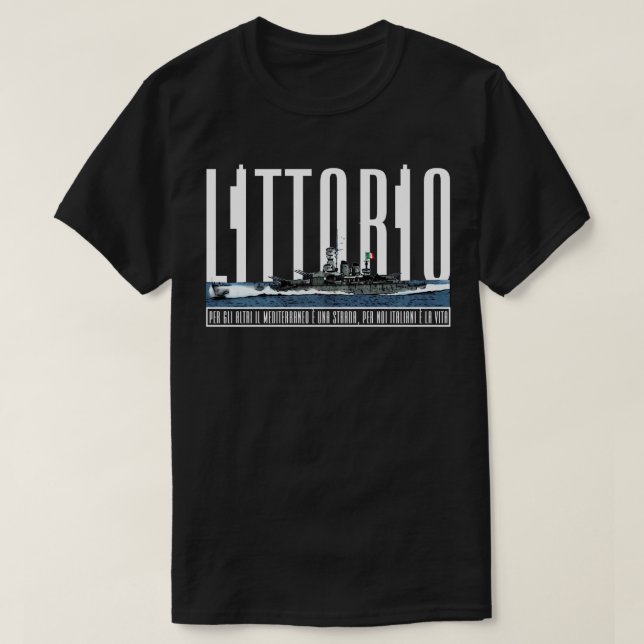 T-SHIRT CORAZZATA LITTORIO (Design devant)