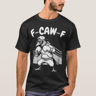 T-shirt Corbeau de boxe F-CAW-F - Corbeau de chasse amusan