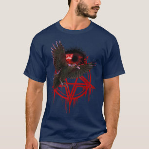 T-shirt Corbeau et une sorcière occulte d'Halloween magiqu