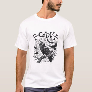 T-shirt Corbeau gothique F-Caw-F Humour Drôle Essentiel Ré