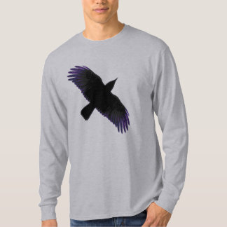 T-shirt Corbeau noir et pourpre