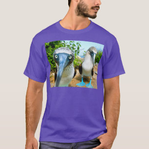 T-shirt corbeaux à pattes bleues