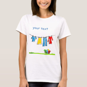 T-shirt corde à  linge