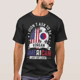 T-shirt Corée États-Unis Drapeaux Fierté Corée du Sud