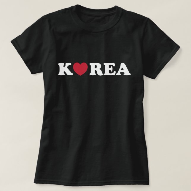 T-shirt Corée Love Heart (Design devant)