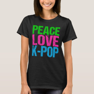 T-shirt Corée Pop Music Peace Love K-Pop