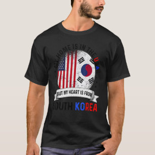 T-shirt Coréen Américain Patriot Heart vient de Corée du S