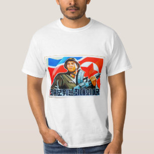 T-shirt coréen du nord de propagande (style