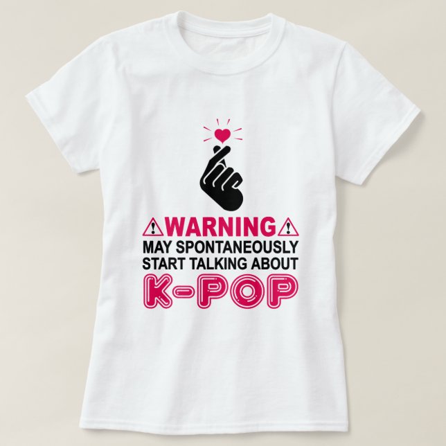 T-shirt Coréen KPop Music Fans Amateurs Femmes Hommes Fill (Design devant)