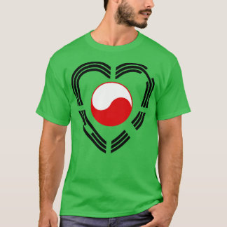 T-shirt Coréen Polonais Multinational Patriot - Coeur du d