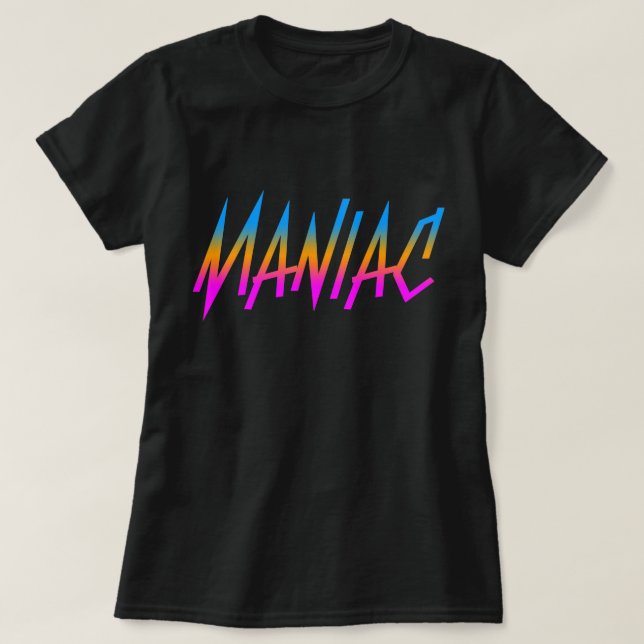 T-SHIRT COREY TIGER 1980 RETRO MANIAC (Design devant)