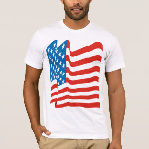 T-shirt Corey Tiger Drapeau Américain Vintage 80s
