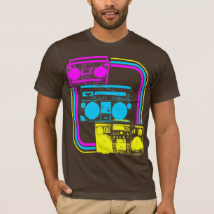 T-shirt Corey Tiger Radio Boombox Rétro 80s