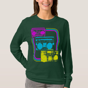 T-shirt Corey Tiger Radio Boombox Rétro 80s