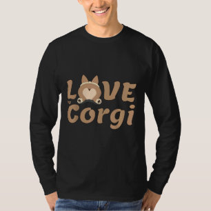 T-shirt Corgi Aime Avec Bouton Déploiement Pour Enfants Lo