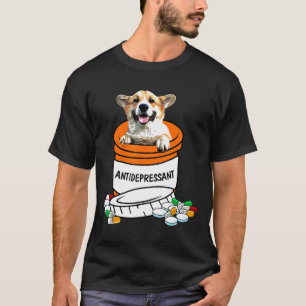 T-shirt Corgi Antidépresseur T Antidépresseurs Chien Migno