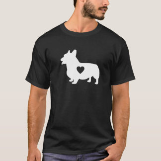 T-shirt Corgi Avec Chien Coeur