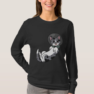 T-shirt Corgi bleu merle dans l'espace