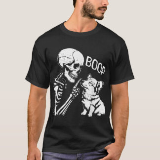 T-shirt Corgi Chien Boop Squelette Halloween Éffrayant