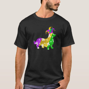 T-shirt Corgi Chien Carnavals Mardi Gras Drôle Amateur de 