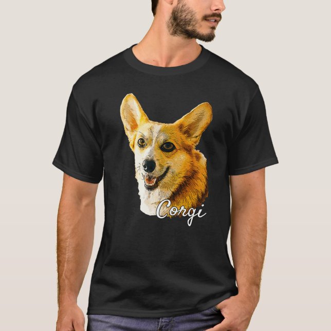 T-shirt Corgi Chien Cute Corgy Puppy Propriétaire (Devant)