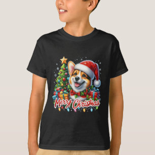 T-shirt Corgi Chien Joyeux Noël Corgmas Corgmes Noël