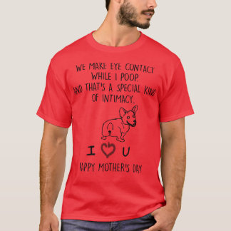 T-shirt Corgi Chien Nous Faisons Contact Oeil Pendant Que