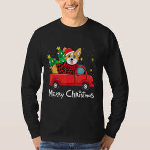 T-shirt Corgi Christmas Truck Tree Chien Maman Xmas Chien