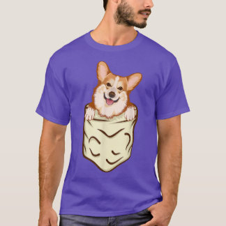 T-shirt Corgi Dans La Poche, Drôle Dons Adulte Chien, Dame